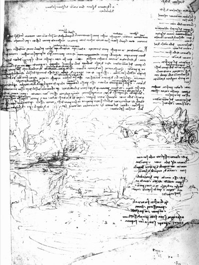 Fol.145v-a, pagina dal taccuino di Da Vinci da Leonardo da Vinci